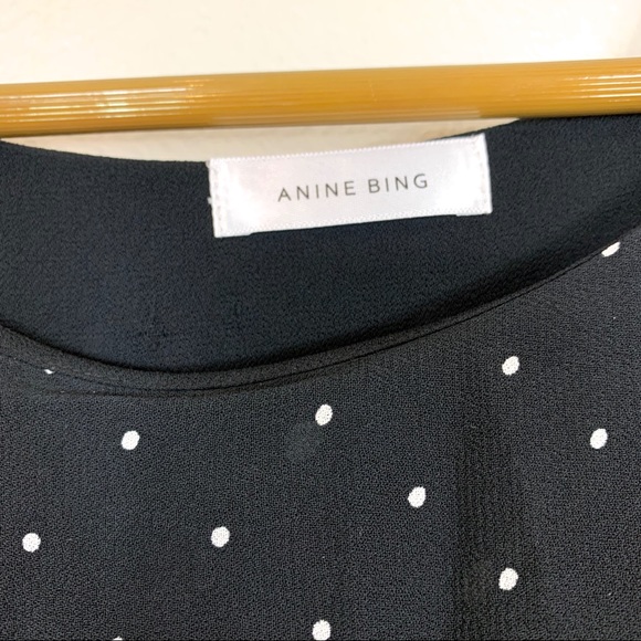 Anine Bing  Daisy Tiered Polka-dot Chiffon  Dress - Picture 3 of 8